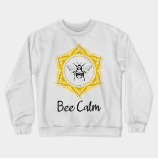 Bee Calm Mandala Crewneck Sweatshirt